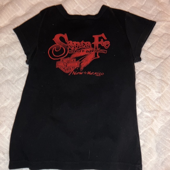 Y2K Harley Davidson Baby Tee Santa Fe New Mexico 🌵 - Picture 3 of 3